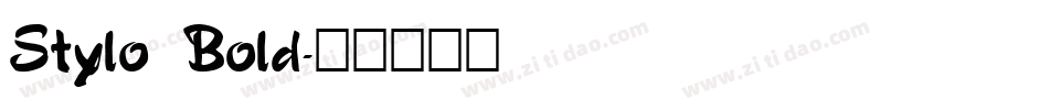 Stylo Bold字体转换